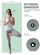 Cambivo Yoga Mat For Women Men Kids, Extra Thick Yoga Mat Double-Sided Non Slip, Professional Tpe Yoga Mats, Workout Mat With Ca