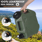Digury Camping Water Jug - 2.6 Gallon Bpa Free Water Storage With Spigot, No Leakage Portable Emergency Tank Canteens For Outdoo
