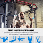 Zelus Gymnastic Rings, Exercise Olympic Rings With Adjustable Straps, Steel Buckles, Perfect For Workout, Strength Training, Pul
