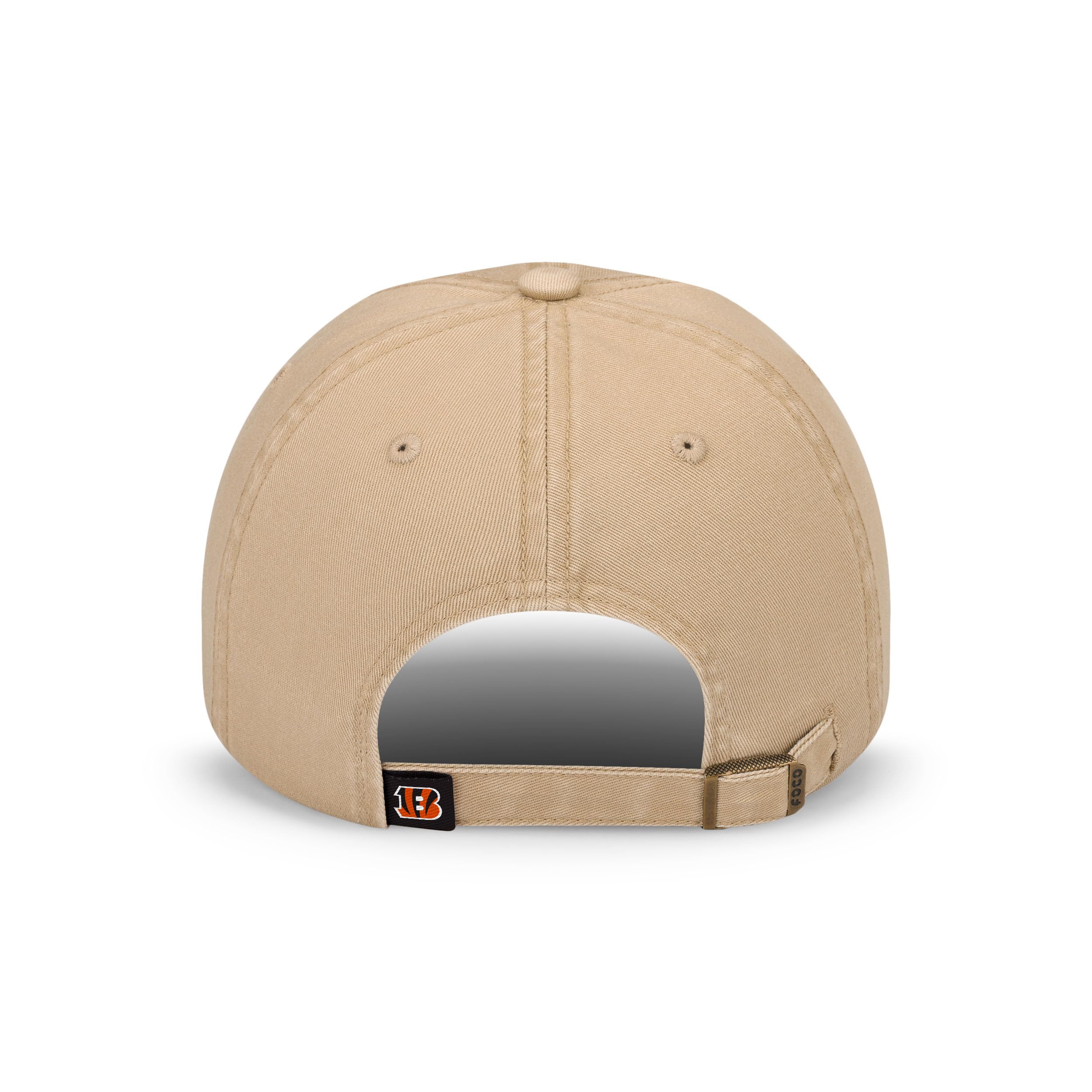 Foco Men'S Cincinnati Bengals-Khaki Cap Nfl Logo Casual Hat, Team Color