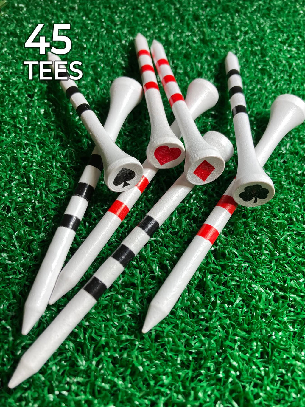 Pridesports 3-1/4'' Playing Card Tees, White (Ps31445C)