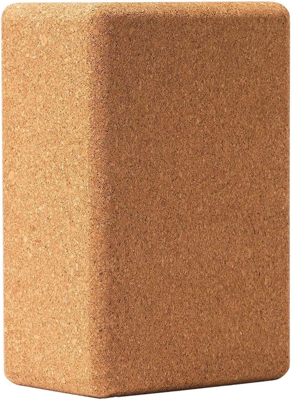 Cork Yoga Blocks 2 Pack Set -Natural Cork From Portugal, 9''X6''X4'' Yoga Blocks Non-Slip&Anti-Tilt For Women Men, Lightweight,