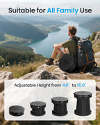 Triptips 2025 New Upgrade Retractable Portable Toilet Foldable With Soft Cushion Height Adjustable Travel Toilet For Car Camping