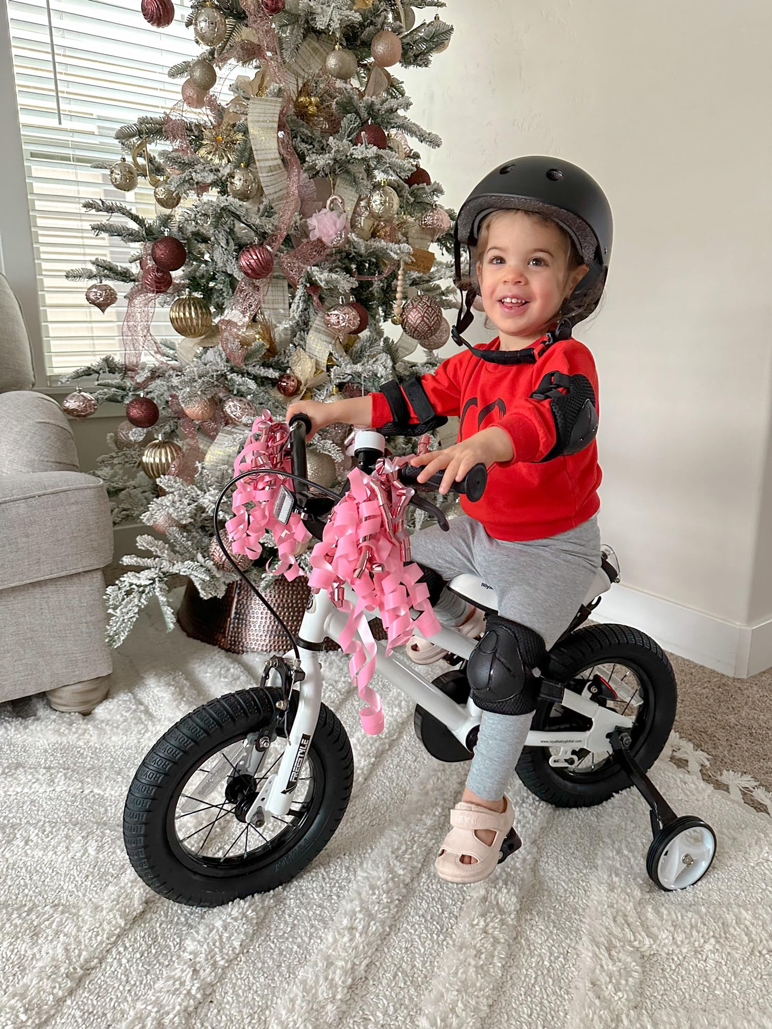 Royalbaby Freestyle Kids Bike Boys Girls 16 Inch Bmx Childrens Bicycle With Training Wheels & Kickstand For Ages 4-7 Years, Whit