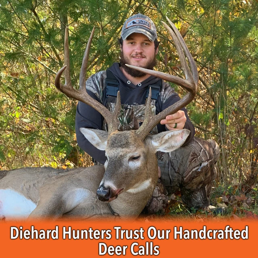 Nationwide Scents Deer Call | Buck Grunt Call For Whitetail Deer Hunting | Custom Cherry Wood Grunt Tube | Professional Deer Gru