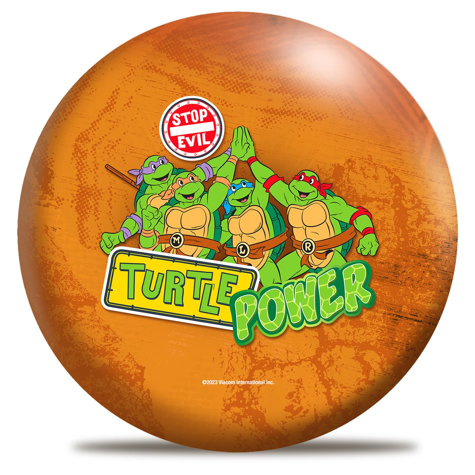 Officially Licensed Teenage Mutant Ninja Turtle Michelangelo Undrilled Bowling Ball (12)