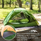 Clostnature Polaris Lightweight Backpacking Tent - 2 Person Ultralight Waterproof Camping Tent, 3 Season Large Size Easy Setup T
