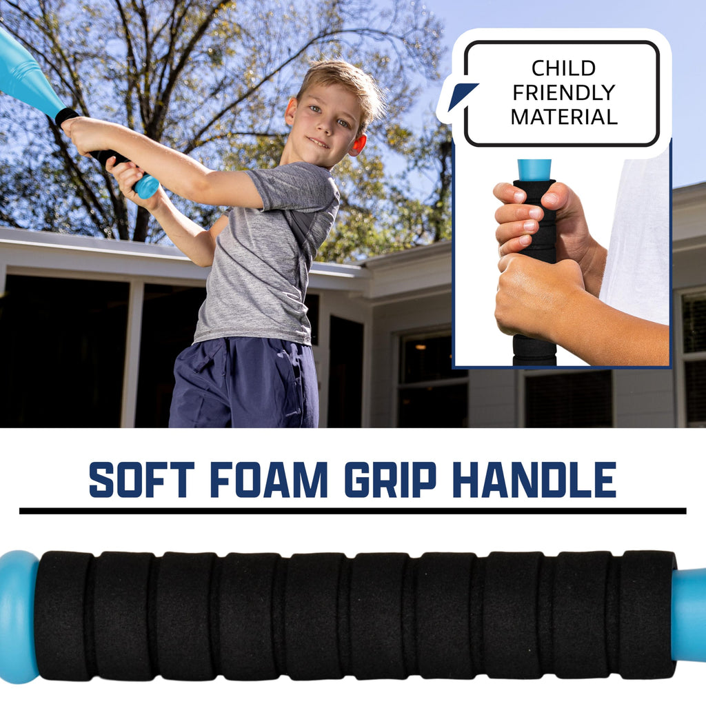 Franklin Sports Jumbo Kids Plastic Bat & Ball - Usa Softball - Backyard Bat With Large Barrel For Kids + Toddlers, 24''