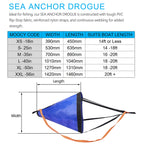 Drift Sock, Ocean Anglers Fishing Drogue For Boat/Kayak/Pontoon (50In)