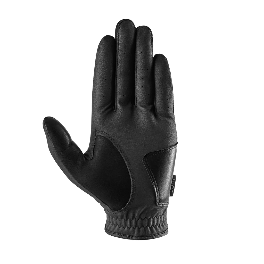Vice Golf Duro Black  Golf Glove  Features: Highly Durable Synthetic Suede, Great Fit And Feel (M, Left)