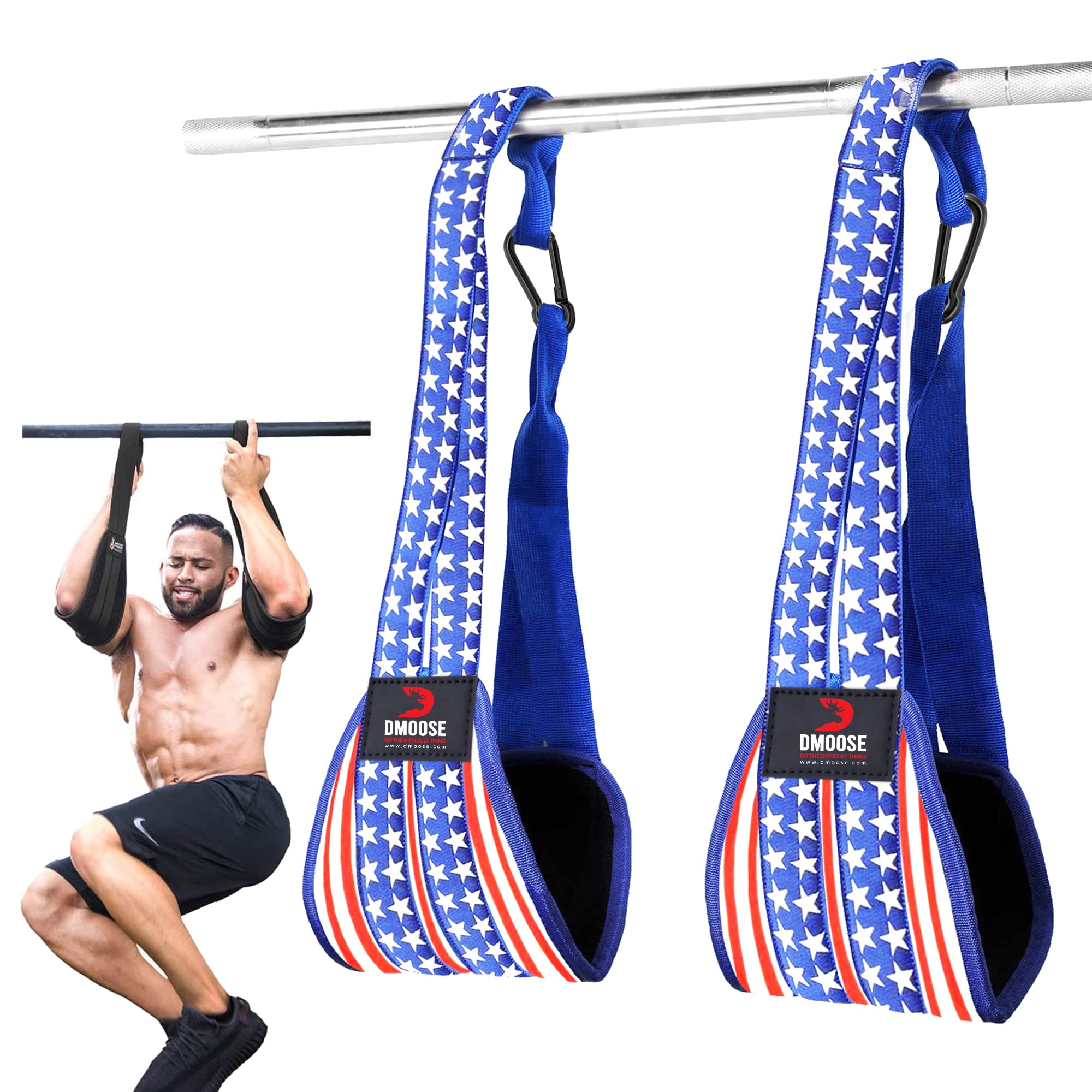 Dmoose Ab Straps For Abdominal Muscle Building, Arm Support For Ab Workout, Hanging Ab Straps For Pull Up Bar Attachment, Ab Exe