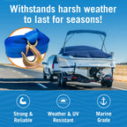 Boat Trailer Winch Strap With Hook Bow Boat Winch Strap Replacement For Hand Crank Trailer Heavy Duty Winch Strap With Hook Towi