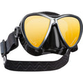 Scubapro Synergy Twin Mask with Comfort Strap - Black/Silver - Black Silicone - Mirrored Lens