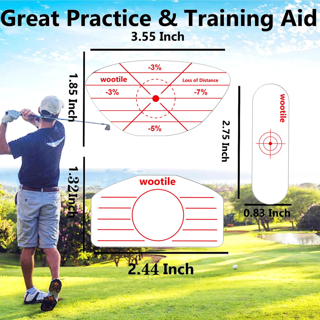 Golf Driver Impact Tape Labels 180Pcs Golf Impact Stickers Golf Clubs Labels For Swing Training Irons And Woods Iron Ball Hittin