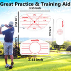 Golf Driver Impact Tape Labels 180Pcs Golf Impact Stickers Golf Clubs Labels For Swing Training Irons And Woods Iron Ball Hittin