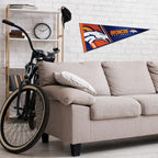 Rico Industries Nfl Football Denver Broncos Primary 12'' X 30'' Felt Wall D  Cor Pennant - Great For Home/Bed Room/Man Cave D  C