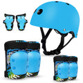 Jaspo Safe Ride Protective Set | Full Safety Kit with Helmet, Knee Pads, Elbow Pads & Wrist Guards | ABS Shell, Thick Foam Cushi