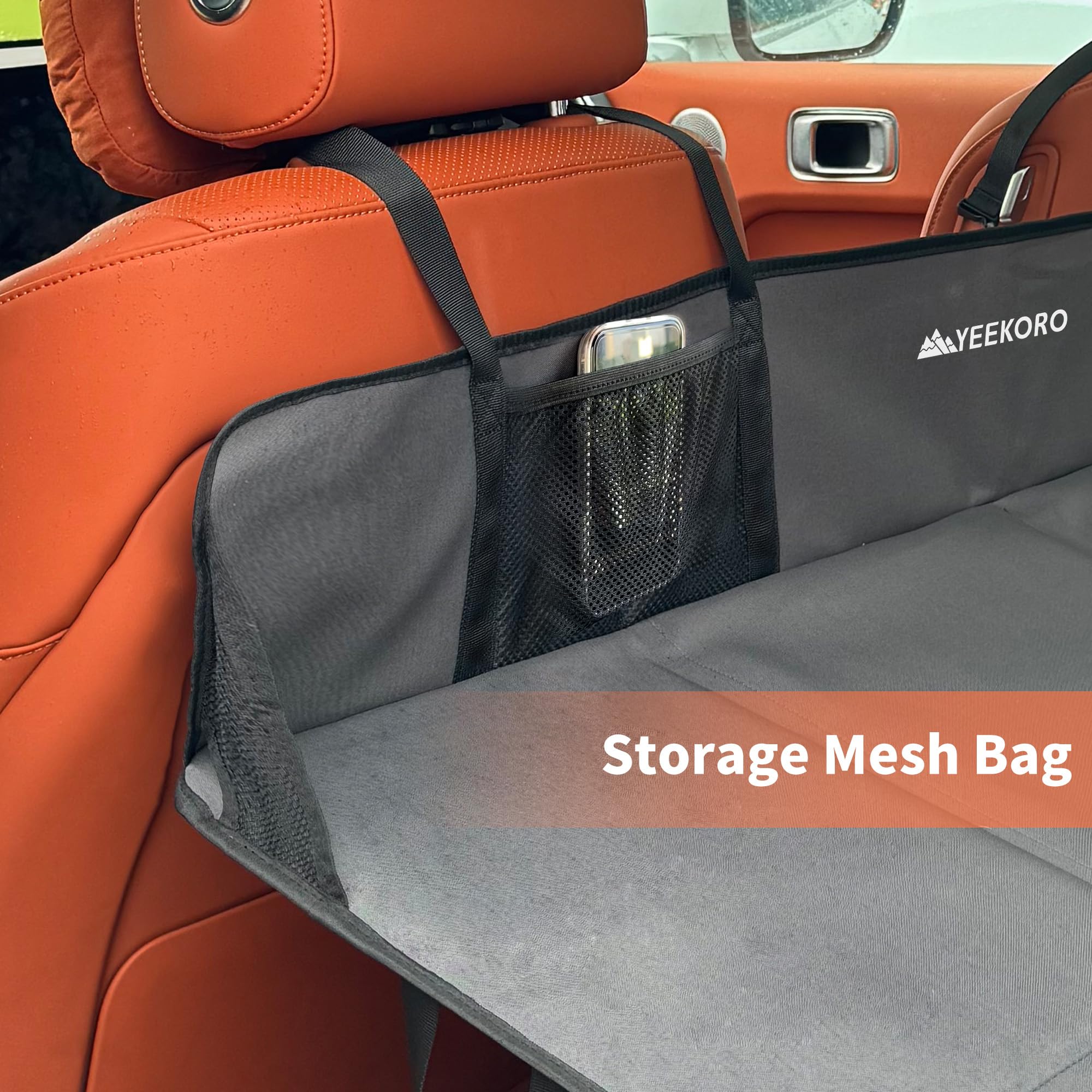 Yeekoro Car Rear Seat Mattress Extension Plate, Foldable Car Back Seat Extender,Portable Mattress For Sleeping, Increase Travel