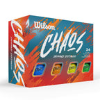 Wilson 2024 Chaos Golf Balls - 24 Balls, Multicolors