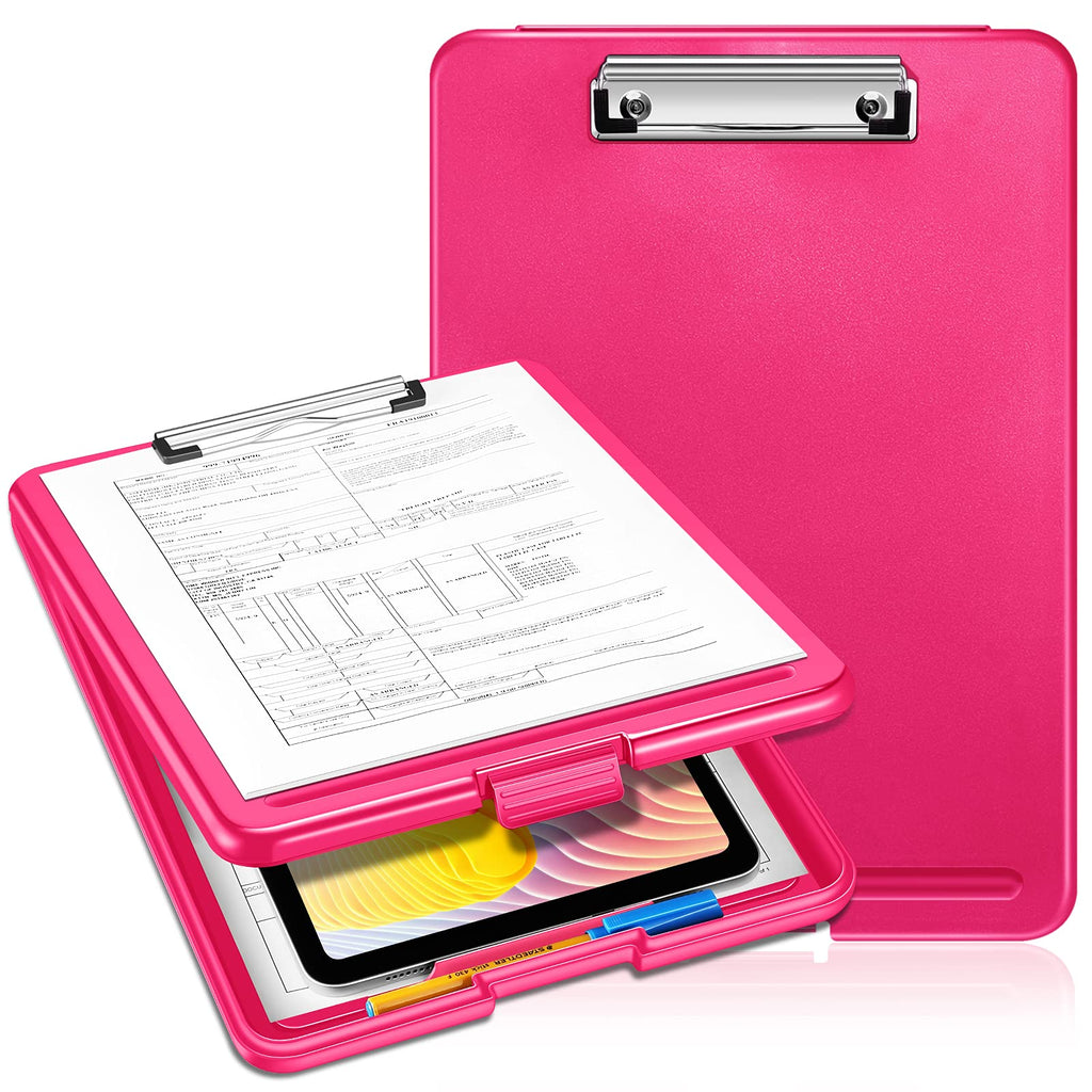 Sithon Nursing Clipboard With Storage, Lightweight Portable Writing Clipboard With Compartment Organizer For Nurse Doctor Medica