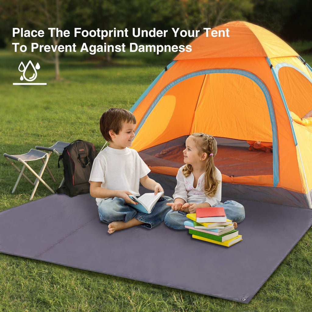 Redcamp Waterproof Camping Tent Tarp - 83'' X83'', 4 In 1 Multifunctional Tent Footprint For Camping, Hiking And Survival Gear,