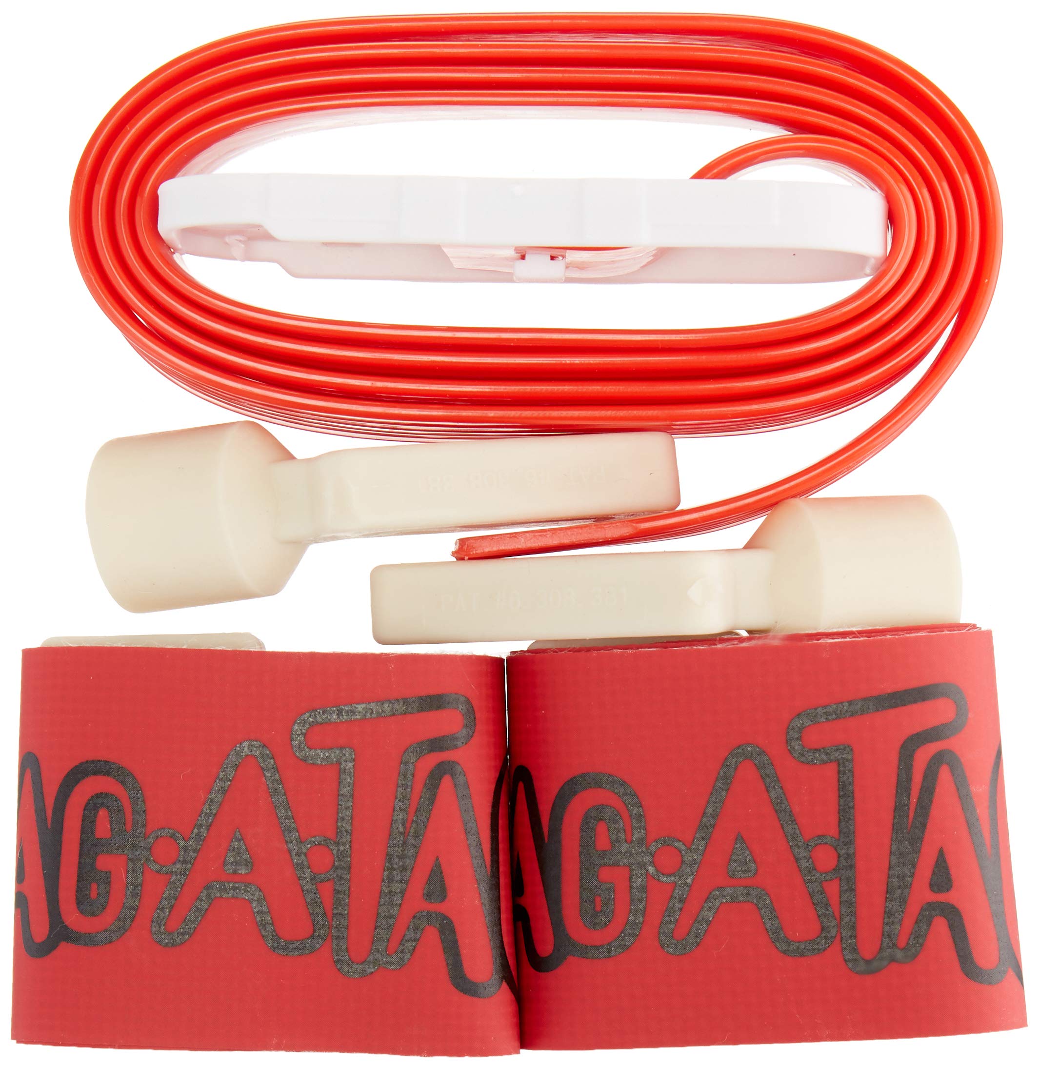 Flag-A-Tag Sonic Boom Flag Belts, Scarlet, 52-Inch (One Dozen)