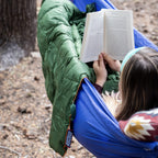 Horizon Hound Down Camping Blanket - Gr-20, Green Travel Blanket | Sustainable Insulated Down | Lightweight & Warm Quilt For Cam
