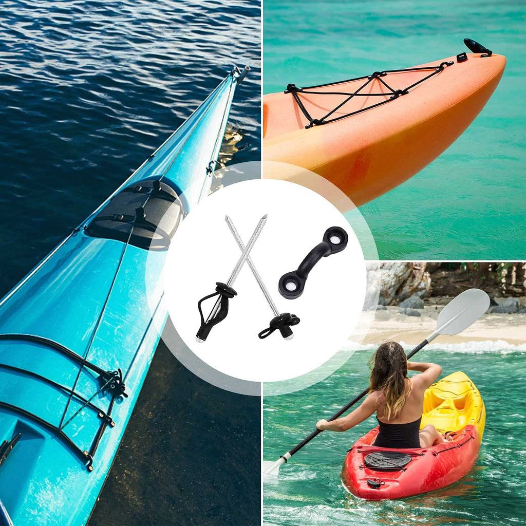 Clio 10 Pcs Kayak Pad Eyes Kit With 20 Tri-Grip Rivet Kit For Kayaks