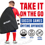 Net Playz 4Ftx3Ft Easy Fold-Up Portable Training Soccer Goal, 36''D X 48''W X 36''H, Set Of 2