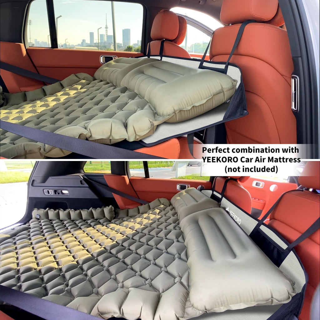 Yeekoro Car Rear Seat Mattress Extension Plate, Foldable Back Seat Extender, Portable Mattress For Sleeping, Increase Travel Tru