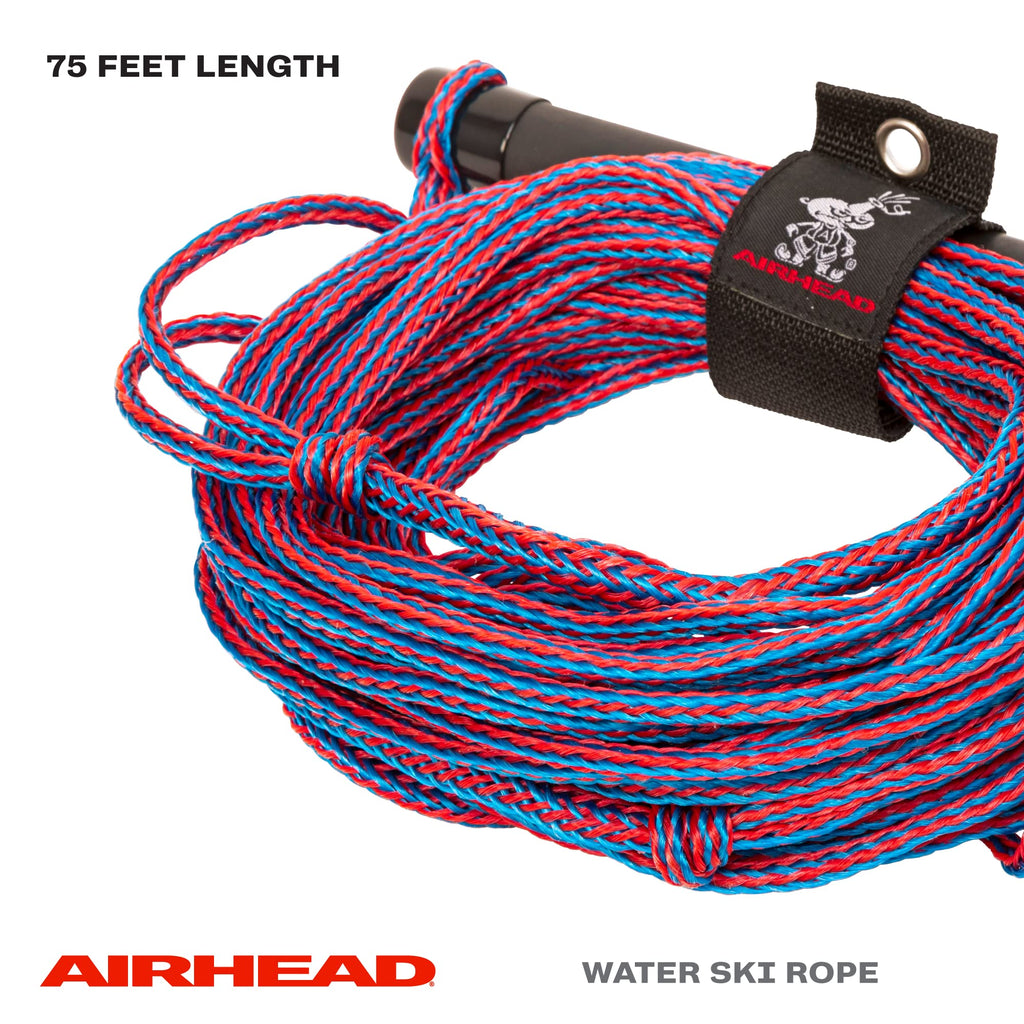 Airhead Water Ski Rope With Rubber Handle, 1 Section, 75-Feet