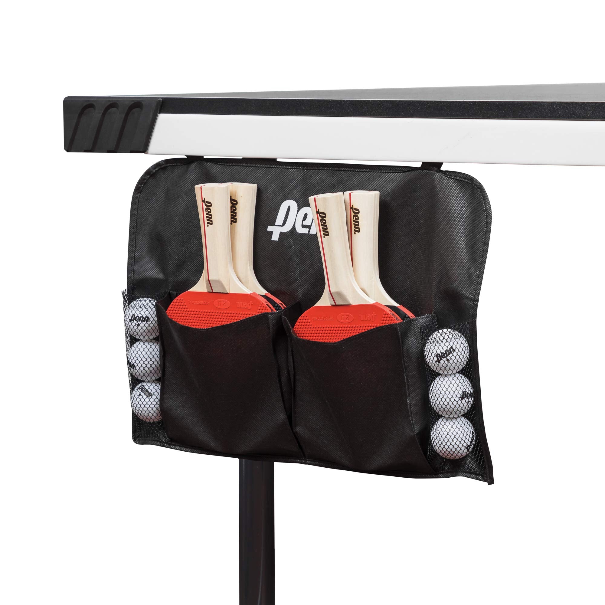 Penn 4-Player Paddle & Ball Set With Organizer, Table Tennis Accessory Set - Includes 4 Paddles, 6 Balls And Storage Pocket