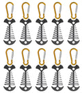 Tent Rope Tightener With Clips - Aluminum Deck Tie Down  Cord Adjuster Tensioners  Tents Tensioner Outdoor Camping Accessoriness