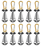 Tent Rope Tightener With Clips - Aluminum Deck Tie Down  Cord Adjuster Tensioners  Tents Tensioner Outdoor Camping Accessoriness