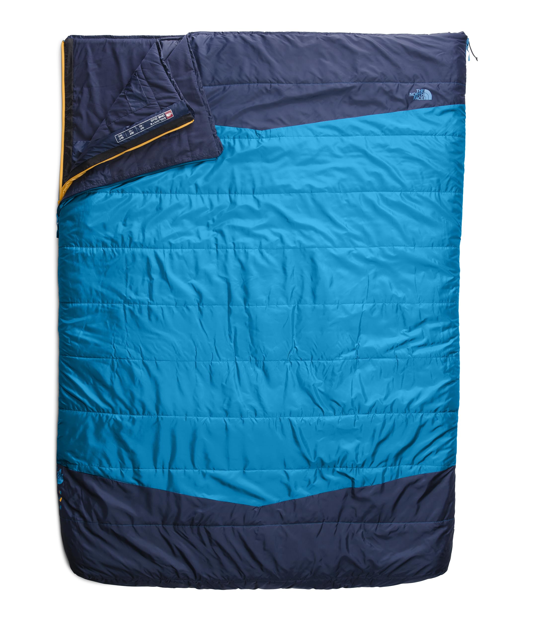 The North Face Dolomite One 15F / -9C, 3-in-1 Insulated Sleeping Bag for 2 People | Water Repellent, Rectangular Shape, Fleece L