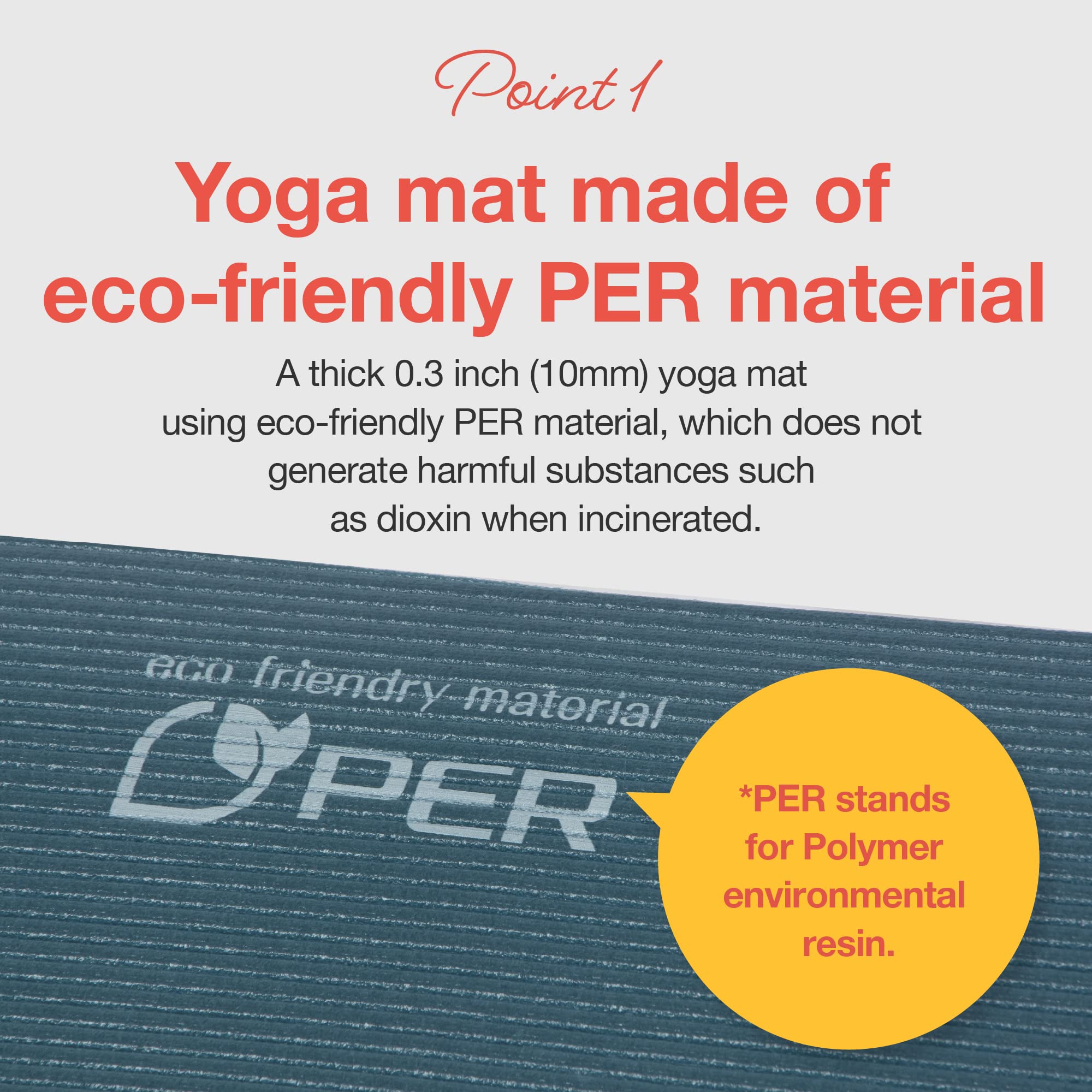 Primasole Yoga Mat Eco-Friendly Material 1/2''(10Mm) Non-Slip Yoga Pilates Fitness At Home & Gym Twin Color Jango Green/Black Ps