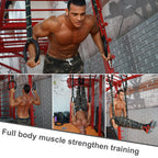 Gymnastic Rings With Adjustable Straps, Gymnastics Rings For Men With Anti-Slip Tape, All-In-One Suspension Trainer Straps, Stro
