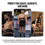 Dmoose Gym Belt For Men Weight Lifting. Weight Belt Gym Squat Weightlifting Powerlifting Workout Heavy Duty Training Strength Tr