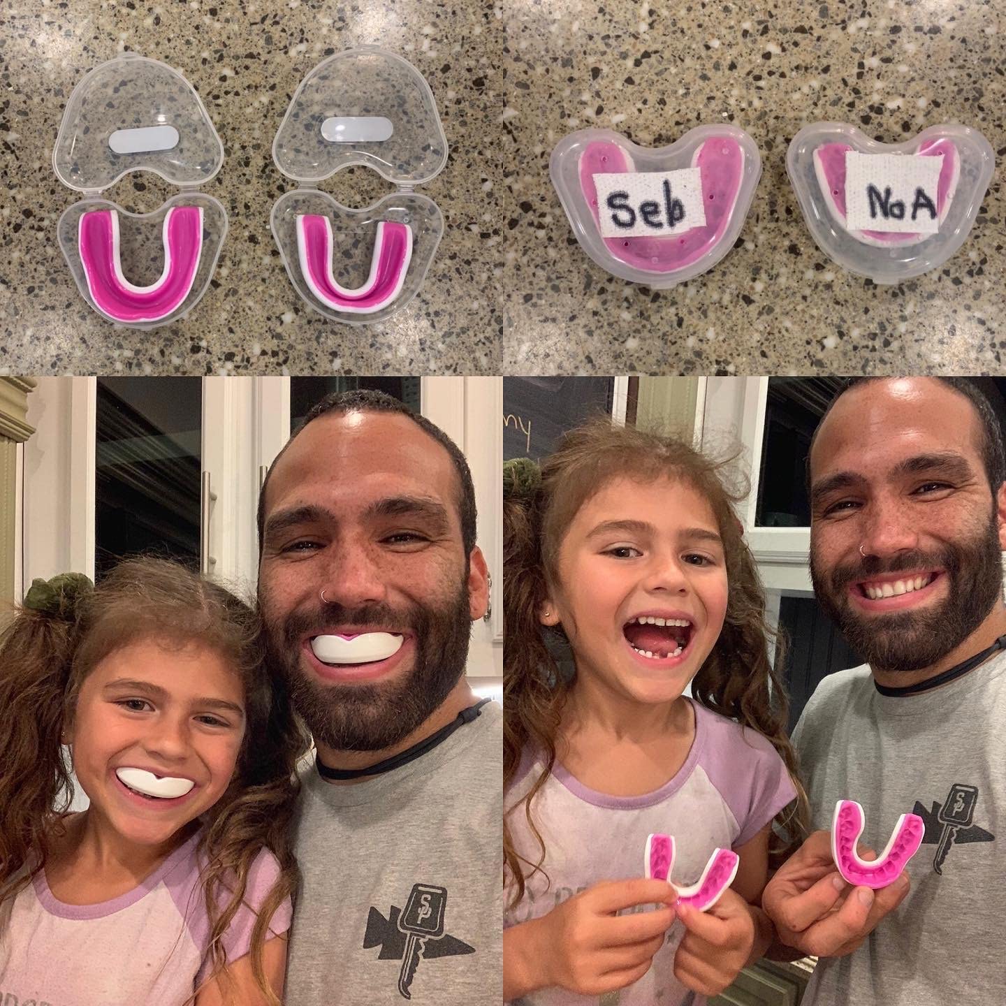 Oral Mart White/Pink Youth Mouth Guard For Kids - Youth Mouthguard For Karate, Flag Football, Martial Arts, Taekwondo, Boxing, F
