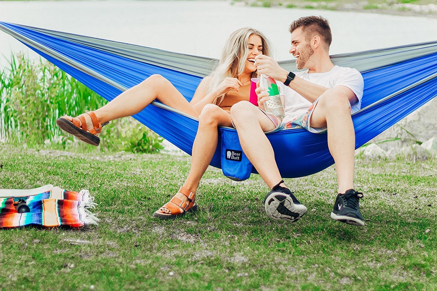 Hammocks, Easy Hanging Hammock With Tree Straps&Carabiners- Supports Up To 600 Lbs For Camping Backpacking, Hiking, Travel, Beac