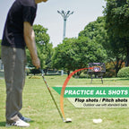 Senseclub Golf Chipping Net, Indoor Chipping Net And Mat, Chipping Net Golf Target With Tee And Practice Balls, Backyard Golf Ac