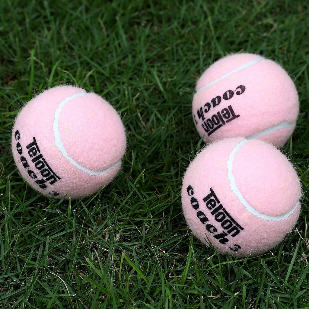Teloon Tennis Balls (Pink-12Pcs)