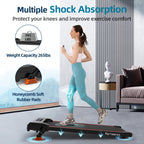 Walking Pad Treadmill With Incline, Under Desk Treadmills For Home Office Small, 2.5Hp Brushless Motorized, App Compatible, Port