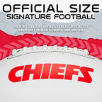 Franklin Sports Nfl Kansas City Chief Autograph Football - Official Size White Panel Souvenir Football For Autographs + Signatur