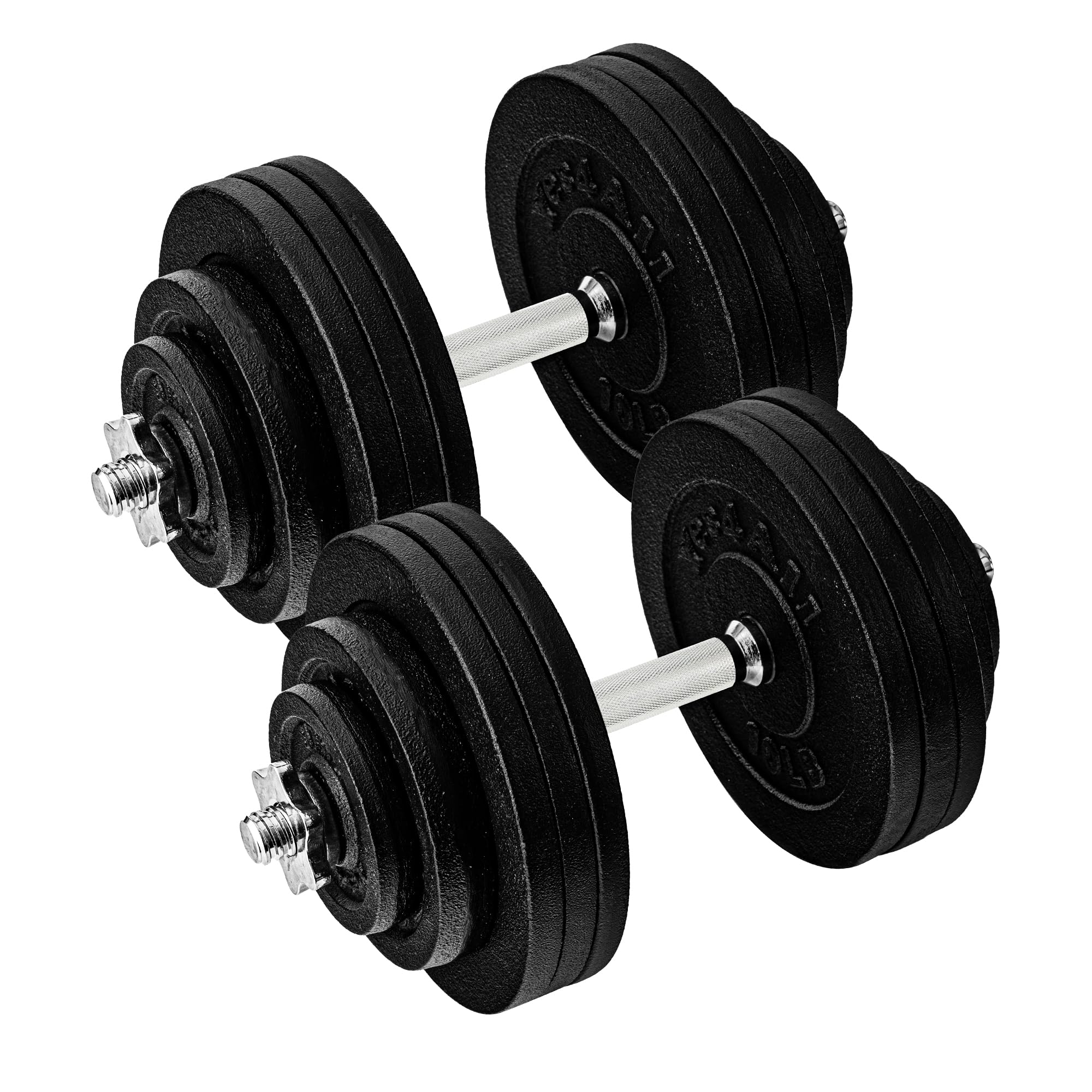 Yes4All 170lbs - Dumbbell Cast Iron Adjustable - Brown Box