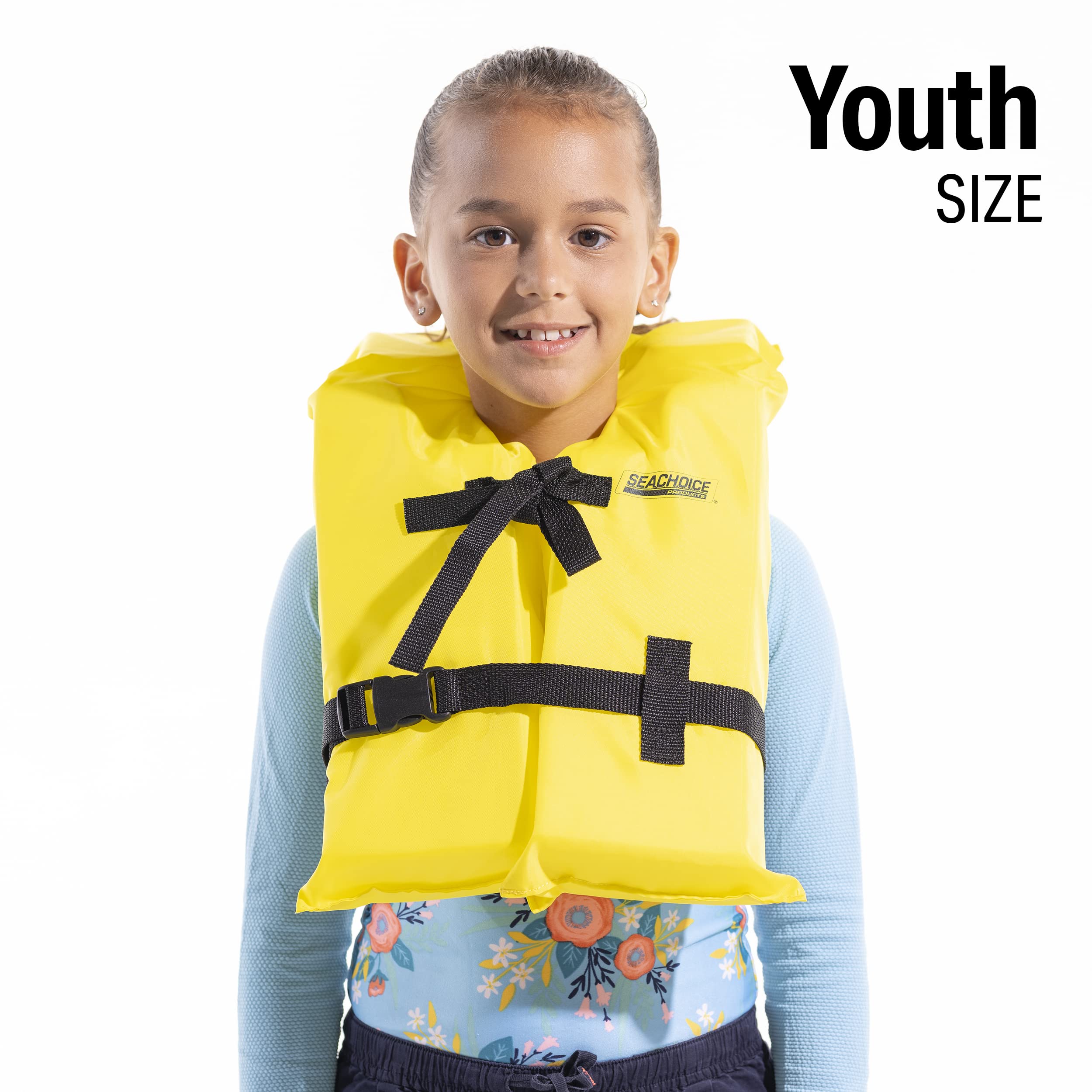 Seachoice 86060 Life Vest, Type Ii Personal Flotation Device  Yellow  Youth