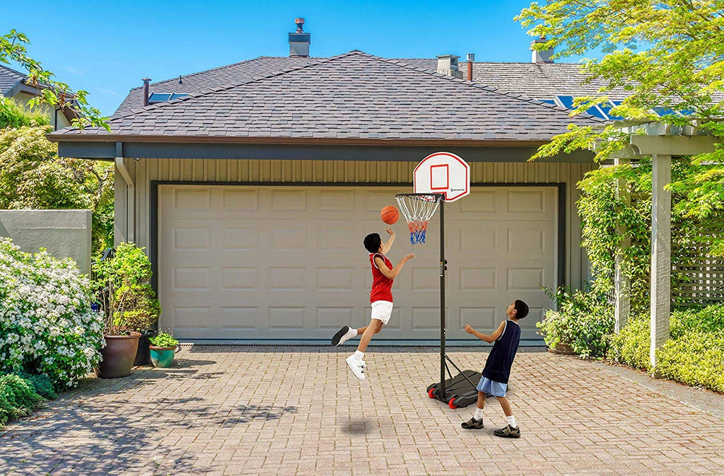 Basketball Hoop For Kids Portable Height-Adjustable 65Ft - 8 Ft] Sports Backboard System Stand Wwheels