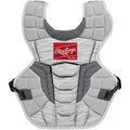 Rawlings | VELO 2.0 Catchers Chest Protector | Baseball | Intermediate - 15 1/2 | White/Silver