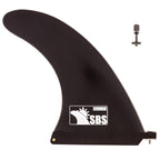 Sbs 8'' Longboard & Sup Single Fin - Free No Tool Fin Screw - 8 Inch Center Fin For Surfboard & Paddleboard