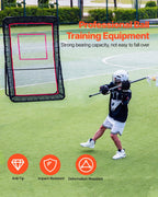Vevor Lacrosse Rebounder, Heavy-Duty 5 X 7 Ft Volleyball Bounce Back Net For Backyard, Pitchback Throwback Baseball Softball Ret